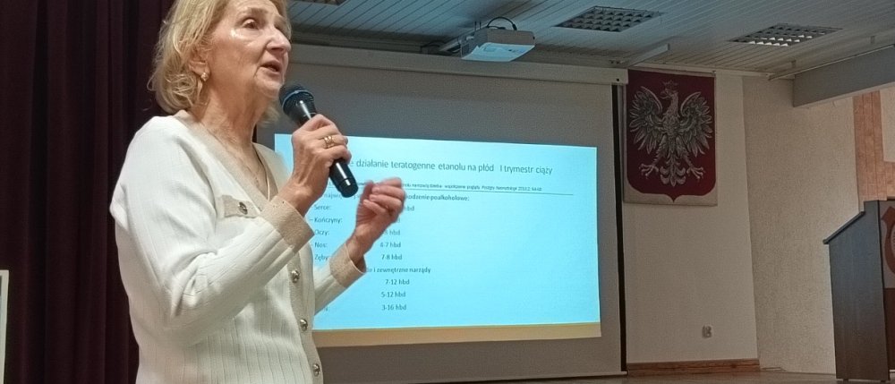 Wykład edukacyjny o profilaktyce FASD