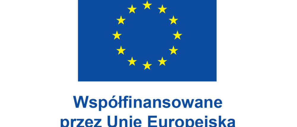 Flaga Unii Europejskiej z napisem 