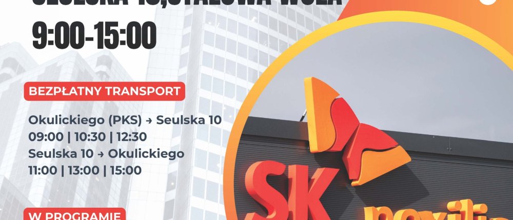 Plakat informujący o Dniach Otwartych SK Nexilis Poland w Stalowej Woli, które odbędą się 29–30 czerwca 2026 r. przy ul. Seulskiej 10 w godzinach 9:00–15:00.