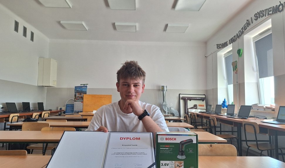 Podsumowanie udziału szkoły w projekcie edukacyjnym „Bosch Home Comfort szkoli”