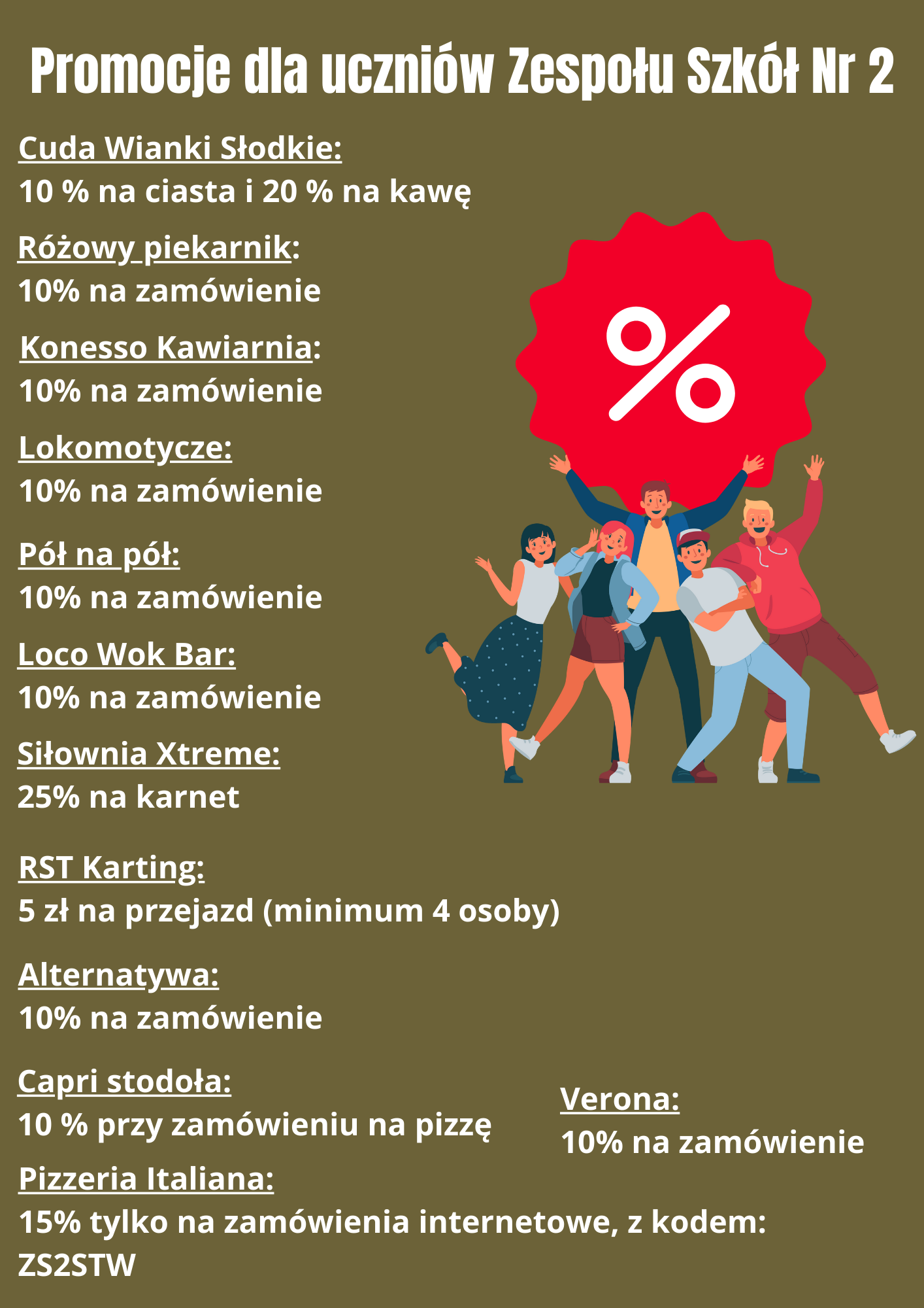Plakat zniżki 2