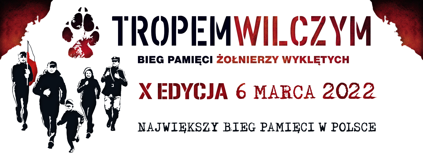 Biegnące osoby, opis biegu Tropem Wilczym Biegnące osoby, opis biegu Tropem Wilczym