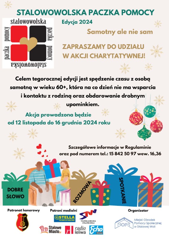 Plakat akcji - Stalowowolska Paczka Pomocy Plakat akcji - Stalowowolska Paczka Pomocy