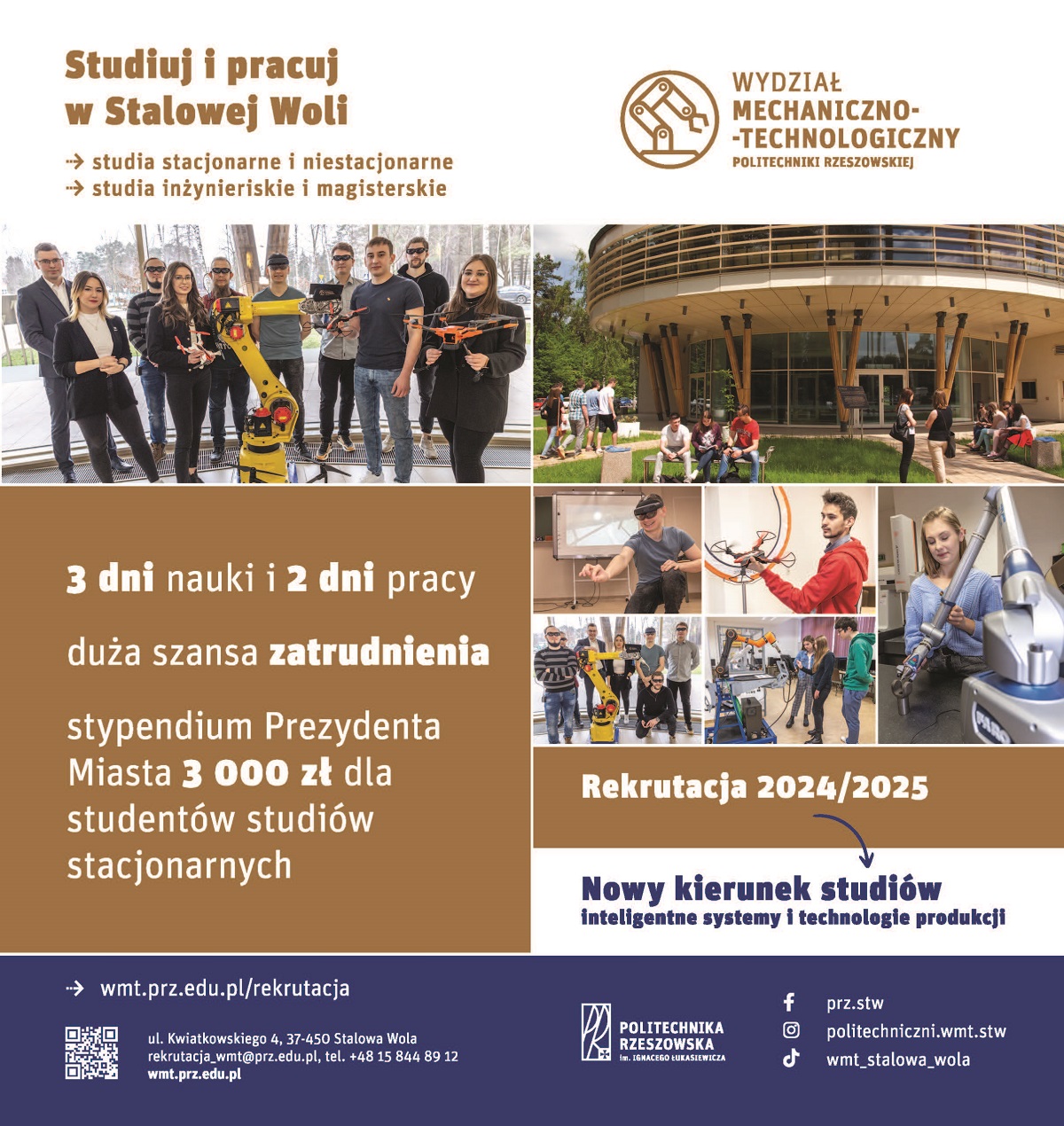 Ulotka Politechniki Rzeszowskiej strona 1