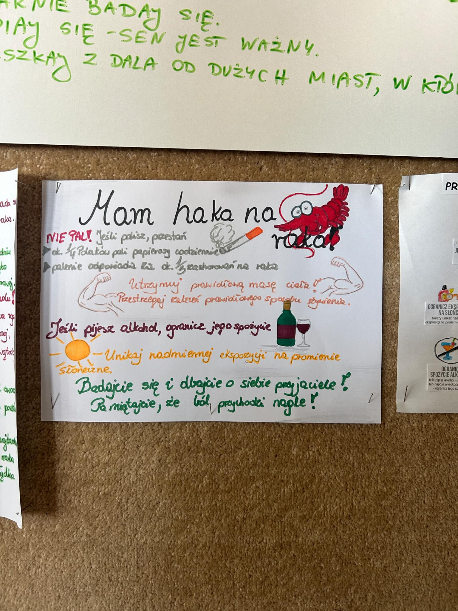 Plakat nr3 - konkurs "Profilaktyka chorób nowotworowych"