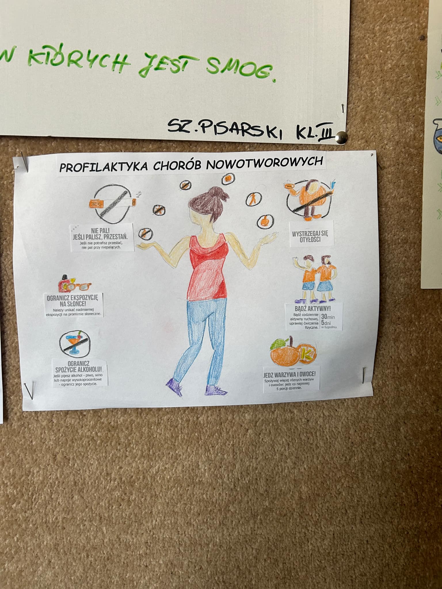 Plakat nr4 - konkurs "Profilaktyka chorób nowotworowych"