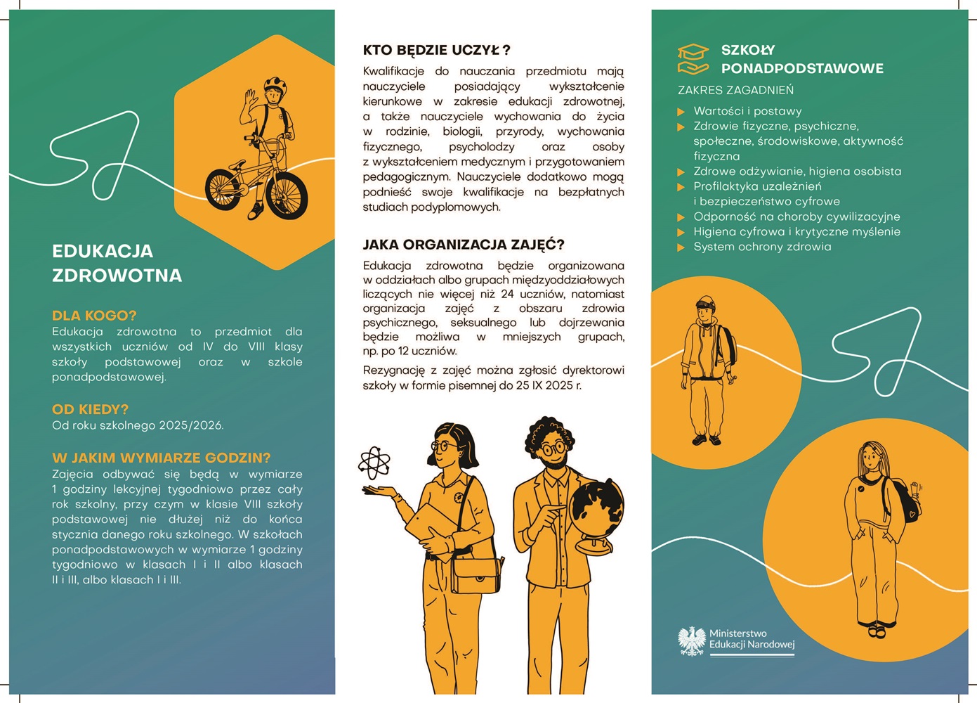 Edukacja zdrowotna - ulotka informacyjna strona 2 Edukacja zdrowotna - ulotka informacyjna strona 2