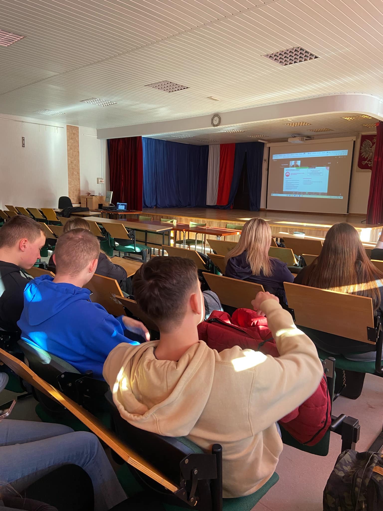 Uczniowie na spotkaniu informacyjnym Uczniowie na spotkaniu informacyjnym