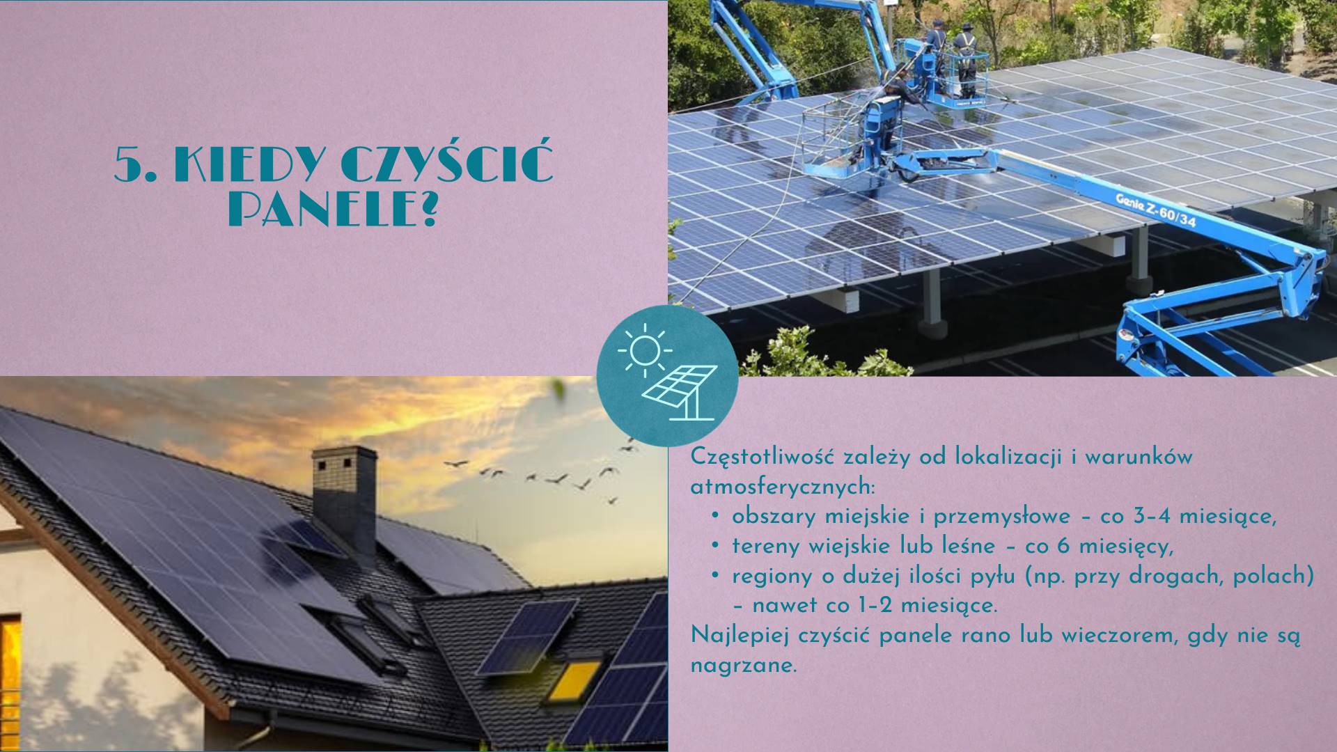 Slajd 6 Sposoby czyszczenia modułów fotowoltaicznych