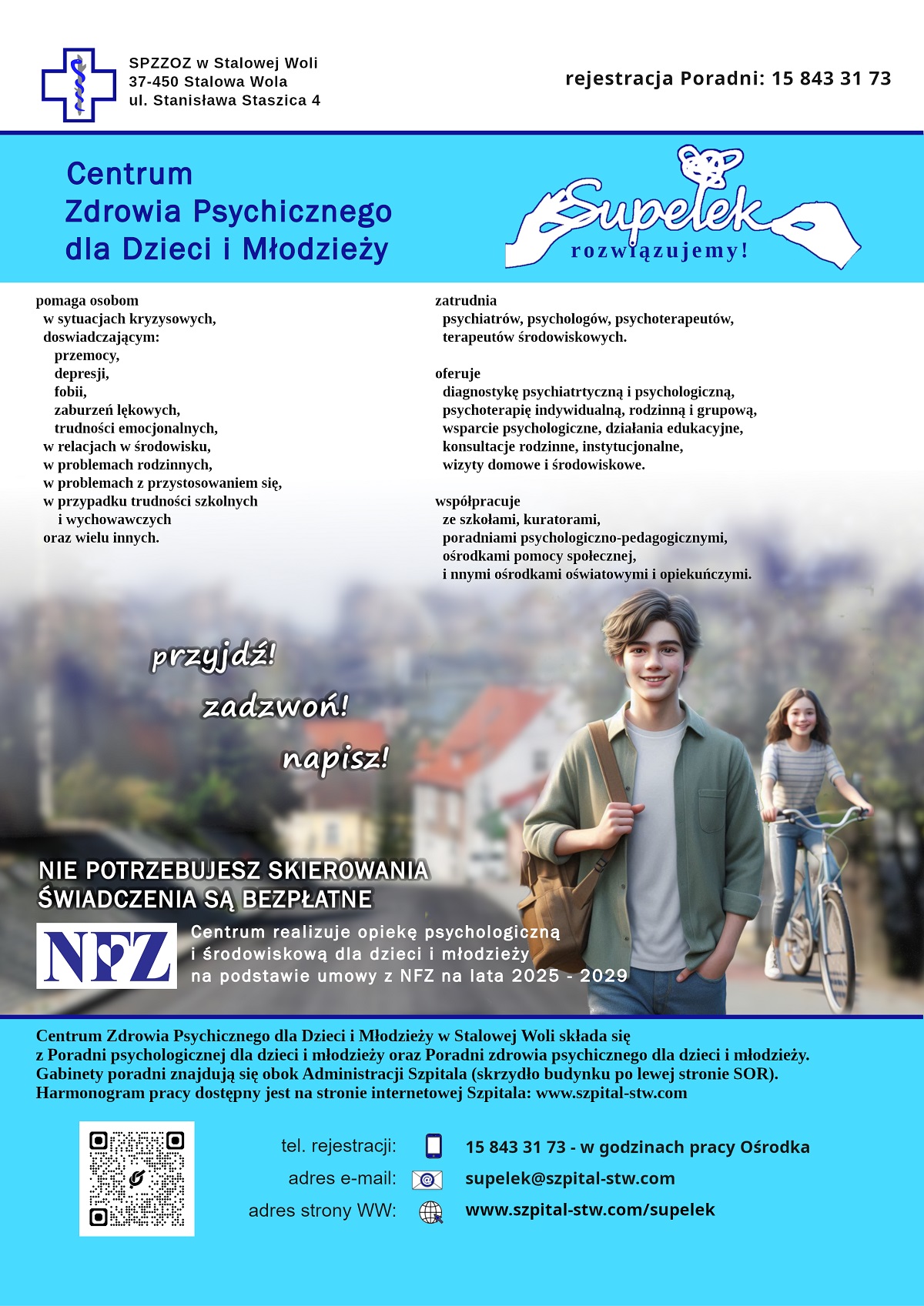 Plakat - Centrum Zdrowia Psychicznego dla Dzieci i Młodzieży