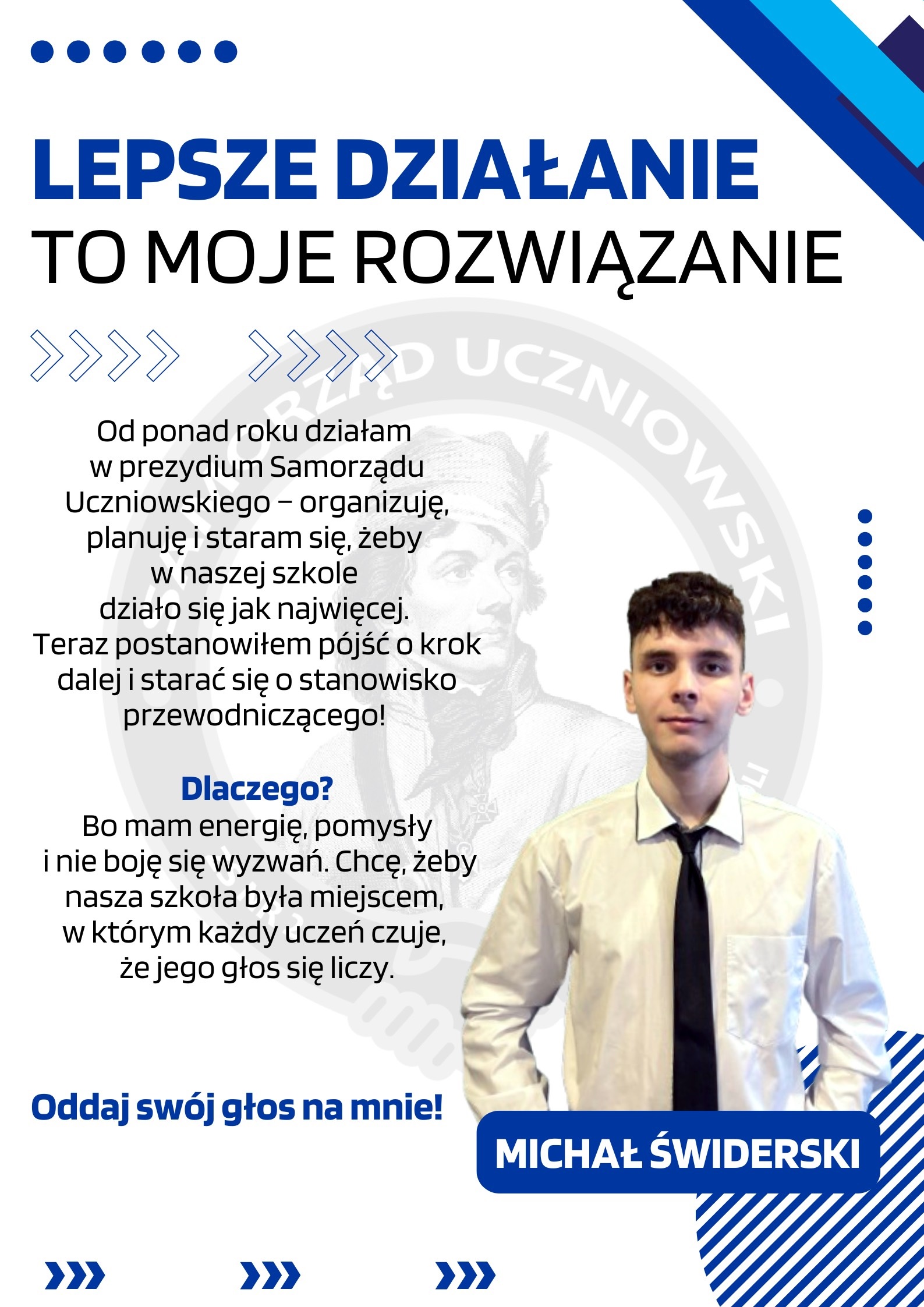 Kandydat na przewodniczącego Samorządu Uczniowskiego