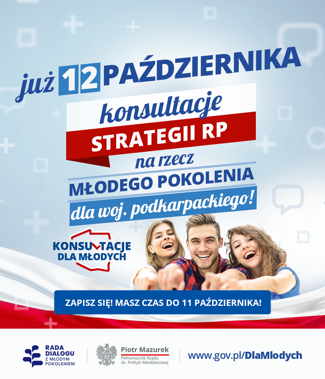 Konsultacje strategii RP dla woj. podkarpackiego Plakat konsultacji strategii RP