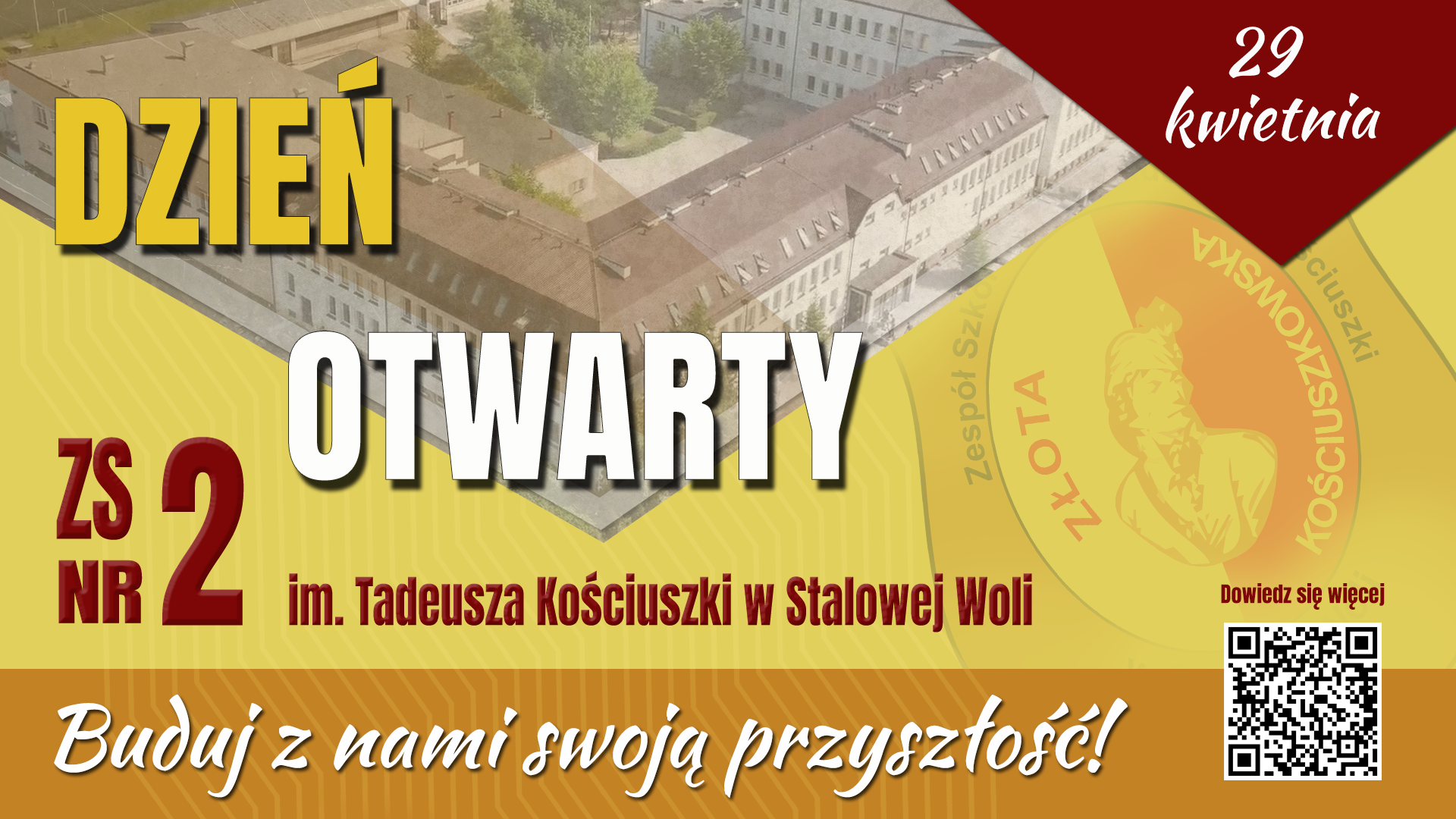 Plakat Dni Otwartych w ZS Nr 2